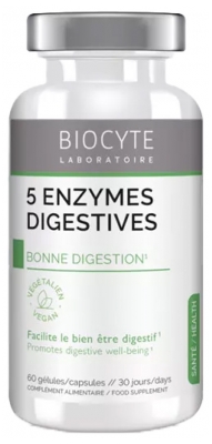 Biocyte 5 Enzymes Digestives 60 Gélules