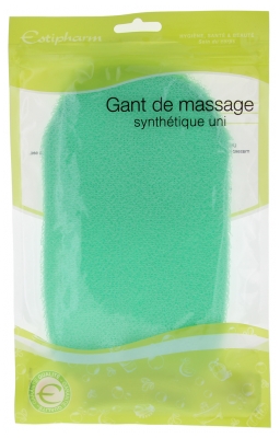Estipharm Synthetic Fibers Massage Glove Plain - Colour: Green