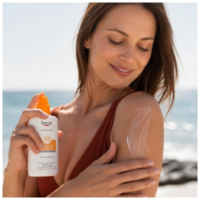 Eucerin Sun Protection Sensitive Protect Sprej na opalování SPF50+ 200 ml