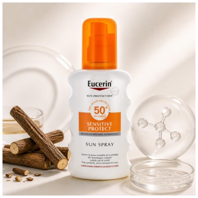 Eucerin Sun Protection Sensitive Protect Sprej na opalování SPF50+ 200 ml