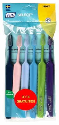 TePe Select Soft Toothbrush Set of 3 + 3 Free