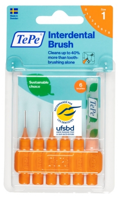 TePe 6 Interdental Brushes - Size: Size 1
