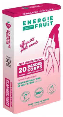 Energie Fruit 20 Bandes Cire Froide Corps