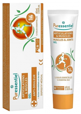 Puressentiel Articulaciones y Músculos Gel Antidolor con 14 Aceites Esenciales 60 ml
