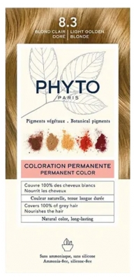 Phyto Color Permanent Color - Hair Colour: 8.3 Light Golden Blonde