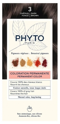 Phyto Color Permanent Colour - Kolor: 3 Ciemny kasztan