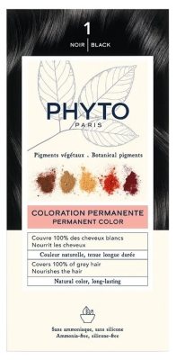 Phyto Color Permanent Colour - Kolor: 1 Czarny
