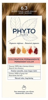 Phyto Color Permanent Colour - Kolor: 6.3 Ciemny złoty blond