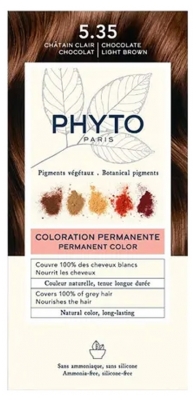 Phyto Color Permanent Color - Hair Colour: 5.35 Chocolate Light Chestnut