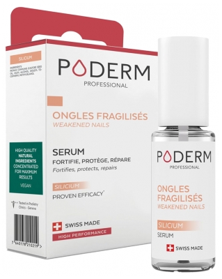 Poderm Silicium Breekbare Nagels Olie-Serum Nagels & Contouren 8 ml