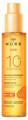 Nuxe Sun Olio Abbronzante Viso e Corpo Bassa Protezione SPF10 150 ml