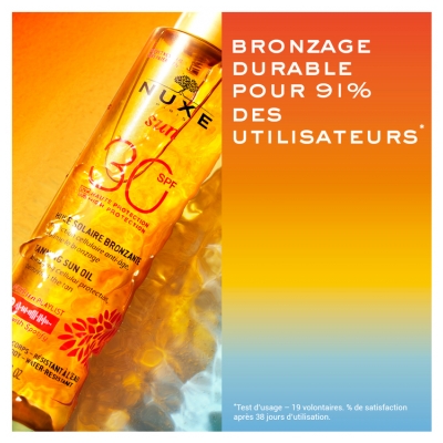 Nuxe Sun Huile Solaire Bronzante Visage et Corps SPF30 150 ml