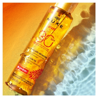 Nuxe Sun Óleo Solar Bronzeador Rosto e Corpo SPF30 150 ml