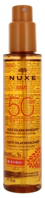 Nuxe Sun Óleo Solar Bronzeador Rosto e Corpo SPF50 150 ml