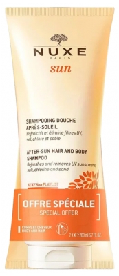 Nuxe Sole Shampoo Doccia Dopo Sole Corpo e Capelli Set di 2 x 200 ml