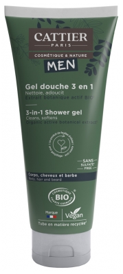 Cattier Men Bio 3-i-1 Brusergel 200 ml