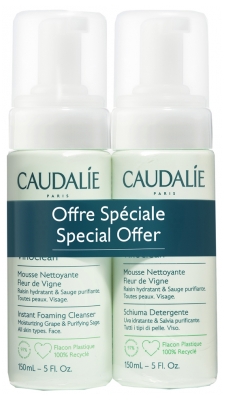 Caudalie Vinoclean Renseskum Drueblomst Pakke med 2 x 150 ml