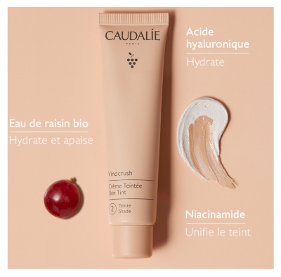 Caudalie Vinocrush Crème Teintée 30 ml - Teinte : Teinte 2