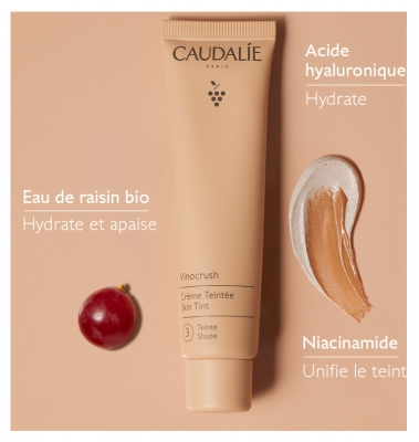 Caudalie Vinocrush Crème Teintée 30 ml - Teinte : Teinte 3