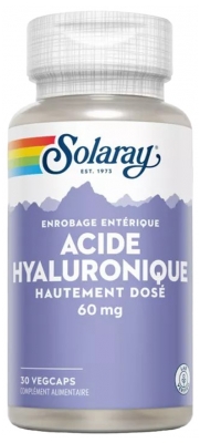 Solaray Ácido Hialurónico Altamente Dosado 30 Cápsulas Vegetais