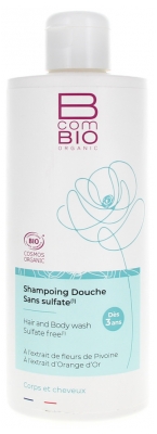 BcomBIO Champú de Ducha Ecológico sin Sulfatos 500 ml