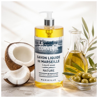 La Corvette Flytande Marseille Tvål Nature 1 L