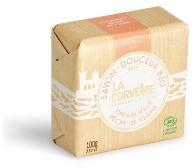 La Corvette Savon Douceur Bio Pêche de Vigne 100 g