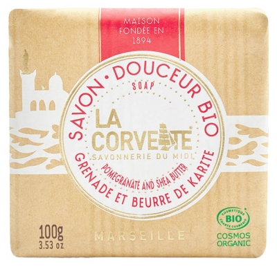 La Corvette Mild Ekologisk Tvål Granatäpple och Sheasmör 100 g