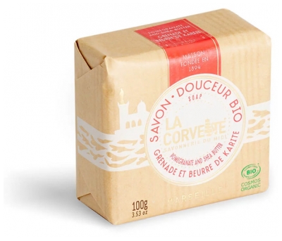 La Corvette Savon Douceur Bio Grenade et Beurre de Karité 100 g