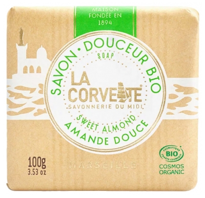 La Corvette Gentle Soap Organic Sweet Almond 100g