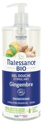 Natessance Organic Ginger Stimulating Shower Gel 1L