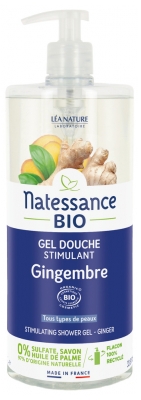 Natessance Stimulierendes Duschgel Ingwer Bio 1 L