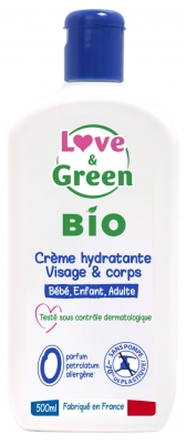 Love & Green Bio-Feuchtigkeitscreme Für Gesicht und Körper 500ml