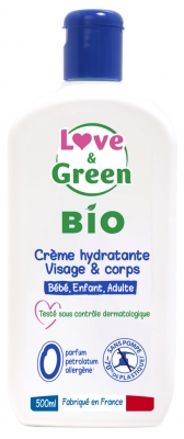 Love & Green Organic Moisturising Face & Body Cream 500 ml