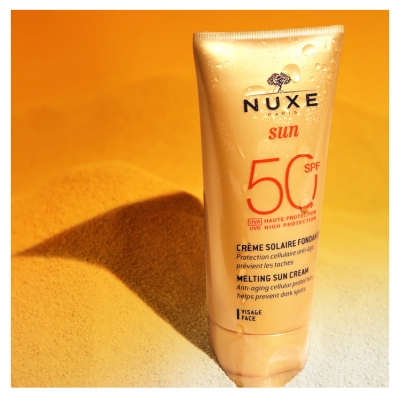 Nuxe Sun Fondant Sunkis Apsaugos Nuo Saulės Kremas Veidui SPF50 50 ml