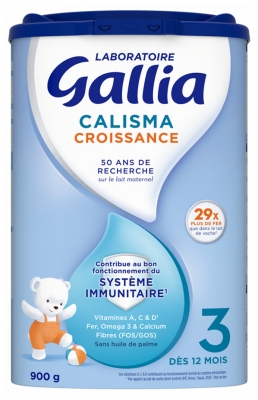 Gallia Calisma Croissance 3ème Âge +12 Mois 900 g