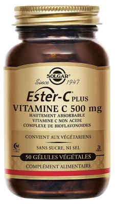 Solgar Ester-C Plus Witamina C 500 mg 50 Kapsułek Roślinnych