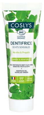 Coslys Organic Toothpaste Sensitive Teeth 75 ml