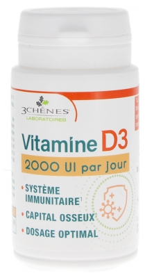 3C Pharma Vitaminas D3 30 tablečių