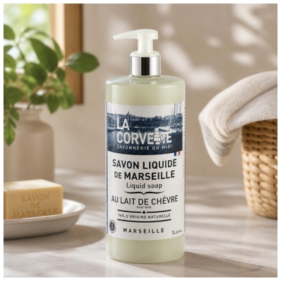 La Corvette Marseille skystas muilas su ožkos pienu 1 L
