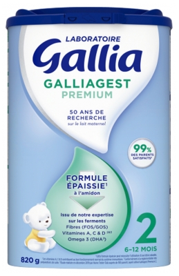 Gallia Galliagest Premium 2ème Âge 6-12 Mois 820 g