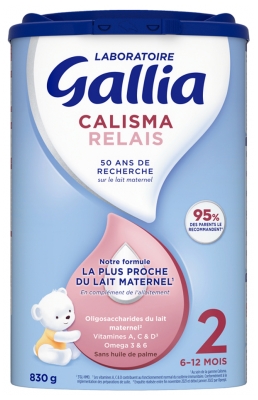 Gallia Calisma Relais 2ème Âge 6-12 Mois 830 g