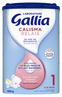 Gallia Calisma Relais 1er Âge 0-6 Mois 830 g