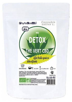 Ceai Verde CBD Detox Bio 35 g Phytocosmo