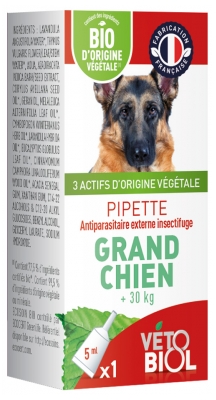 Vétobiol Pipeta Large Dog + 30 kg 1 Pipeta