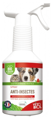 Vétobiol Spray Anti-Insectes Bio 500 ml