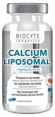 Biocyte Longevity Calcio Vitamine D3 + K2 60 Capsule