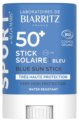 Laboratoires de Biarritz Sport Stick Solaire Coloré SPF50+ Bio 12 g - Teinte : Bleu