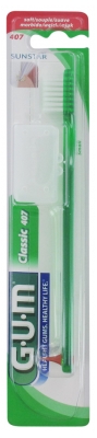 GUM Brosse à Dents Classic 407 - Couleur : Vert