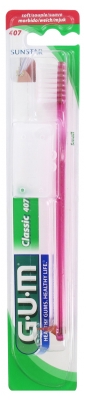 GUM Toothbrush Classic 407 - Colour: Pink